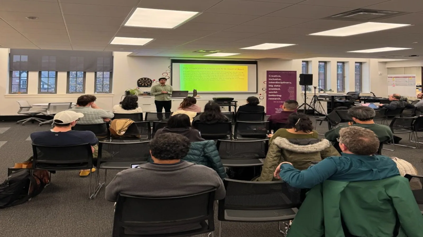 Dr. mohit iyyer during his talk on LLM's